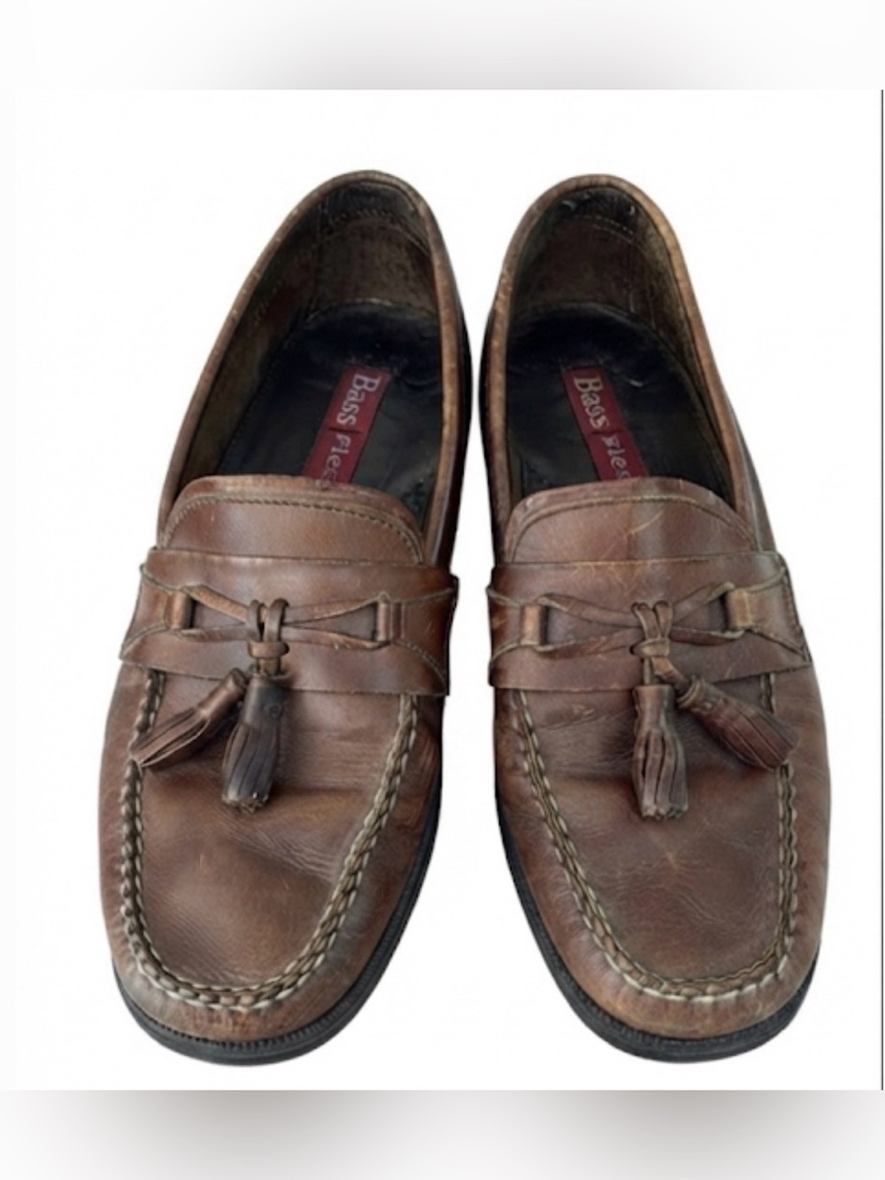 G. H. Bass & Co. Adams Men's Tassel Loafers Brown Leather 9M